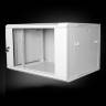 Шкаф настенный 19", 6U, 600х350х368 мм, стеклянная дверь, серый