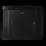 Шкаф настенный 19", 6U, 600х350х368 мм, металлическая дверь, черный