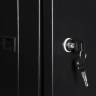Шкаф настенный 19", 6U, 600х350х368 мм, металлическая дверь, черный